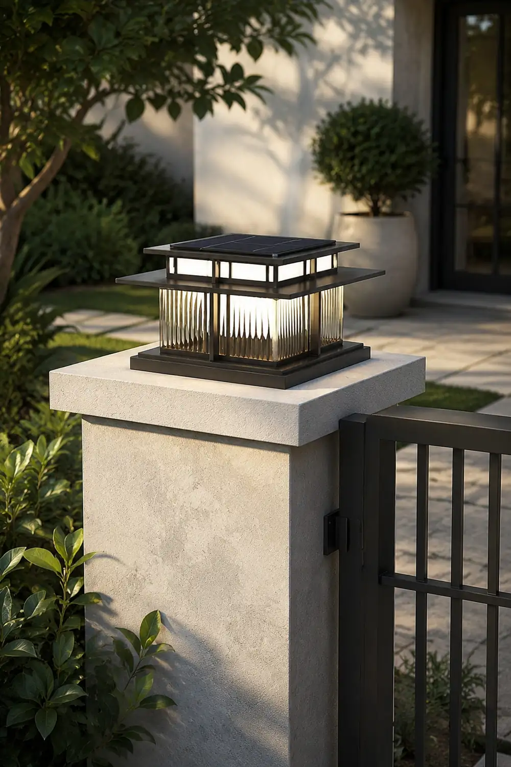 Boilyn Solar Outdoor Pillar Light - Lumpaz