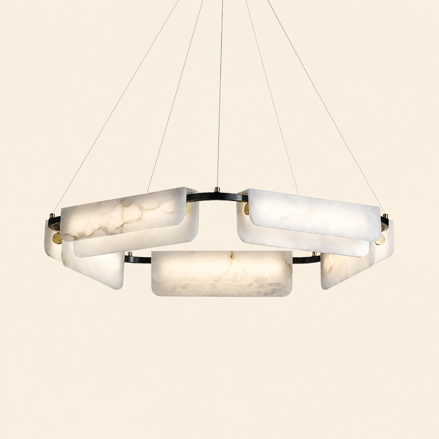 Delia Alabaster Chandelier - Lumpaz