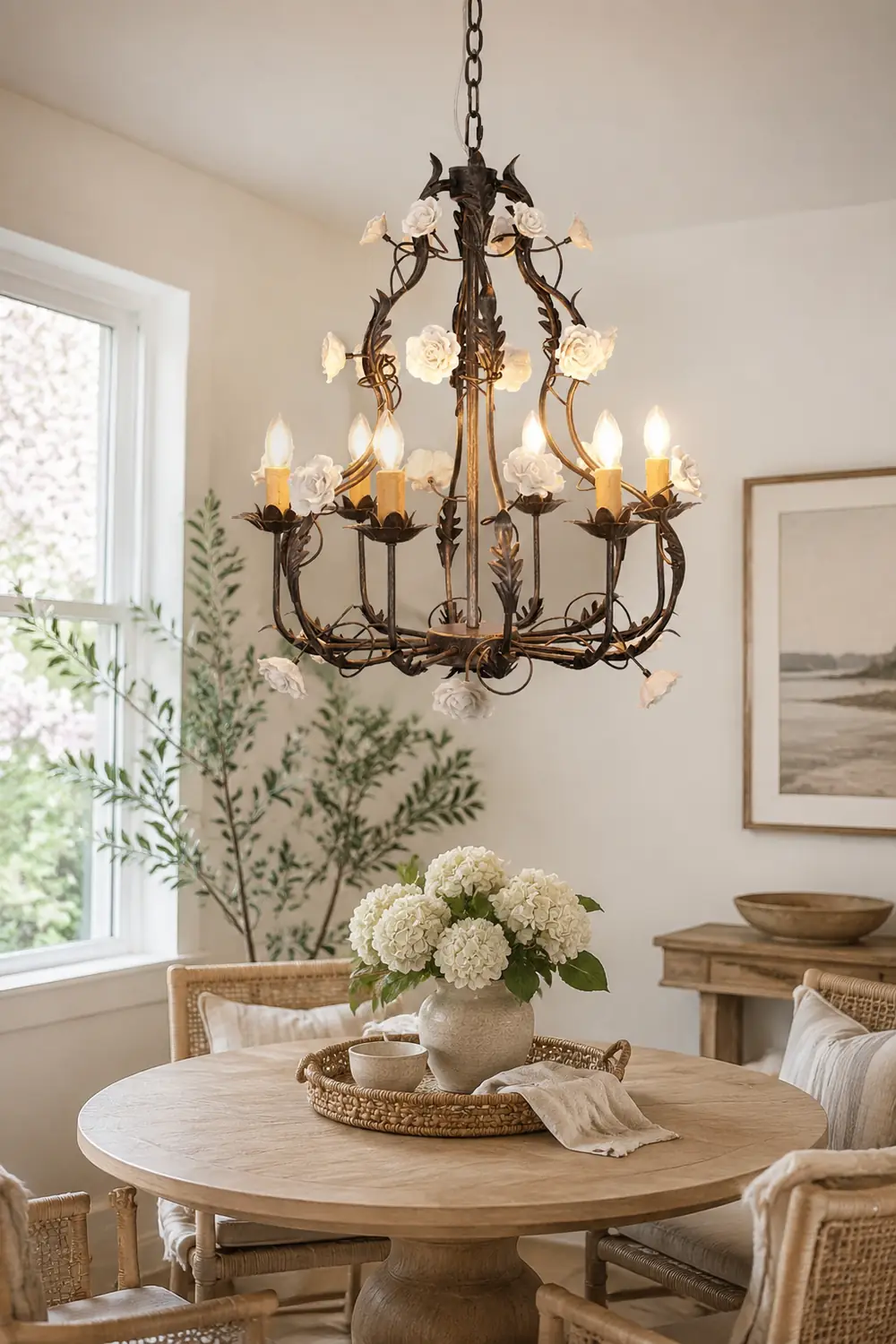 Florentine Rose Garden Chandelier - Lumpaz
