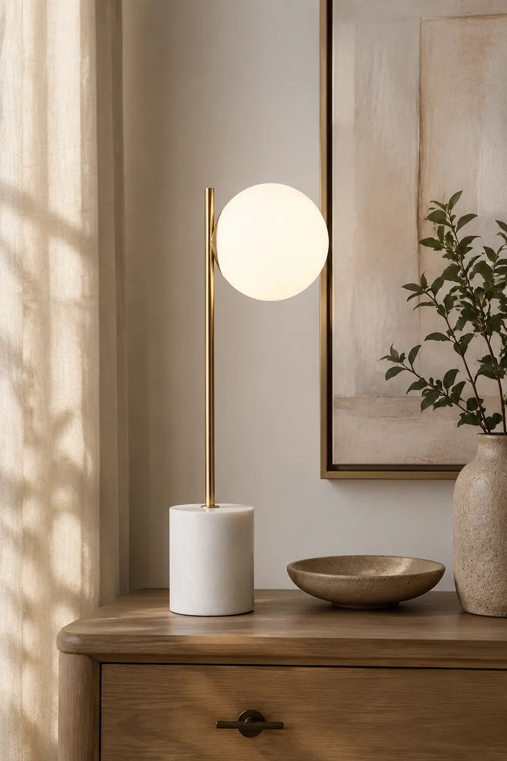 Sphere & Stem Table Lamp - Lumpaz