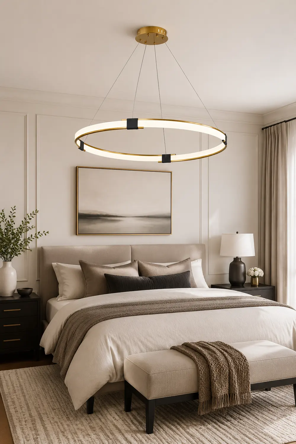 Gold Ring Chandelier - Lumpaz