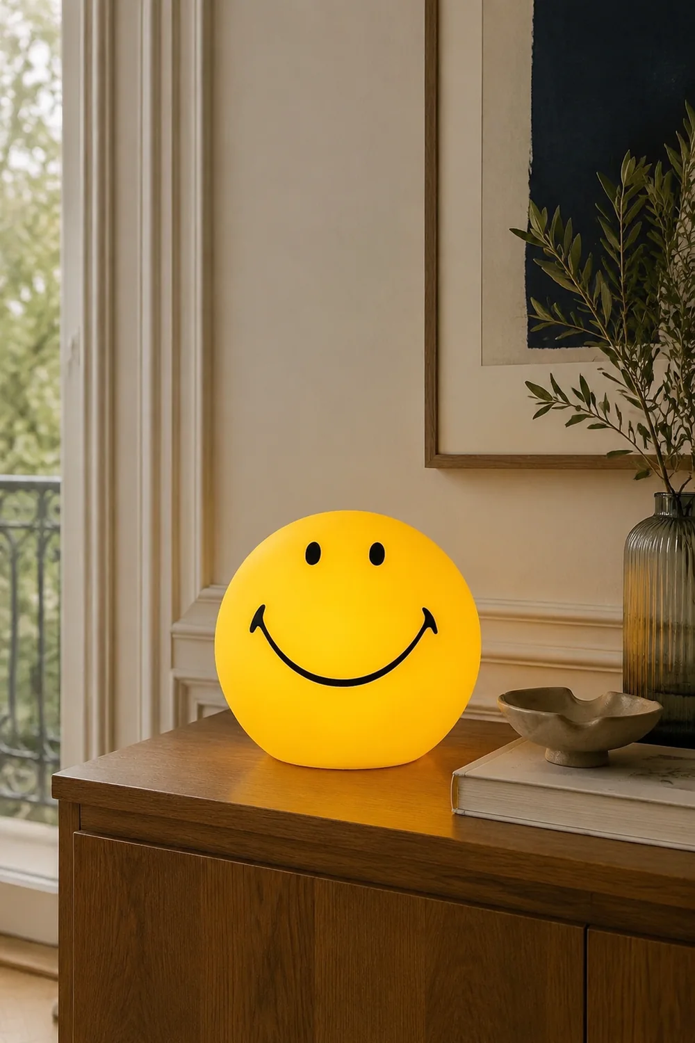 Smiling Rechargeable Built-in Battery Table Lamp - Lumpaz