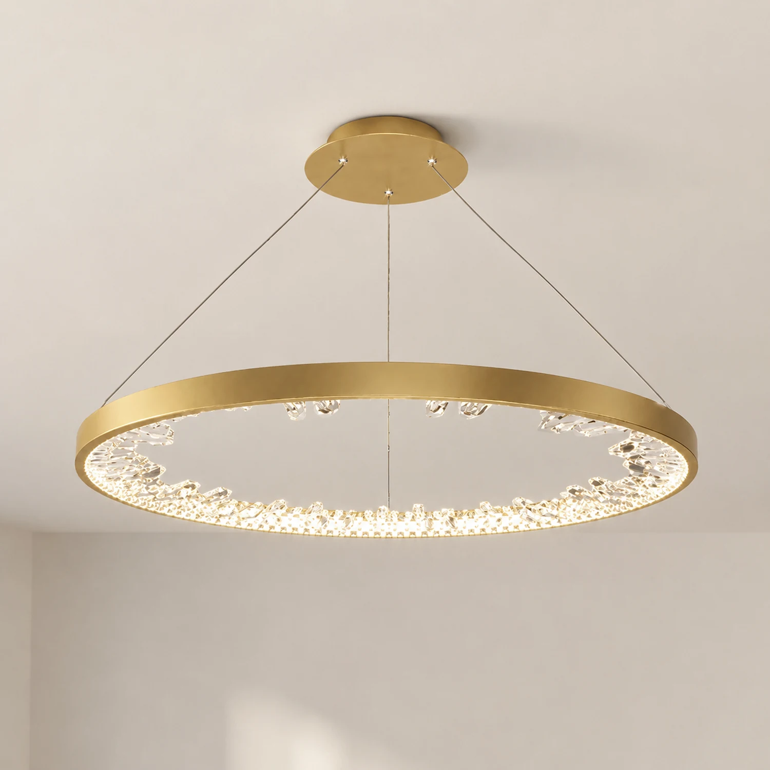 Luxury Circle Crystal Chandelier - Lumpaz