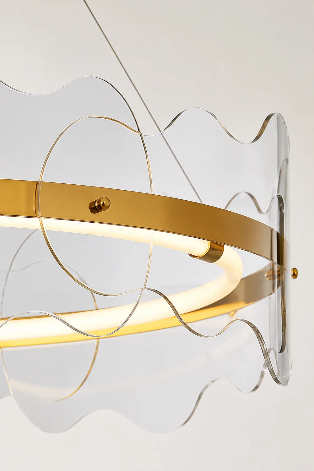 Acrylic Wave Chandelier - Lumpaz