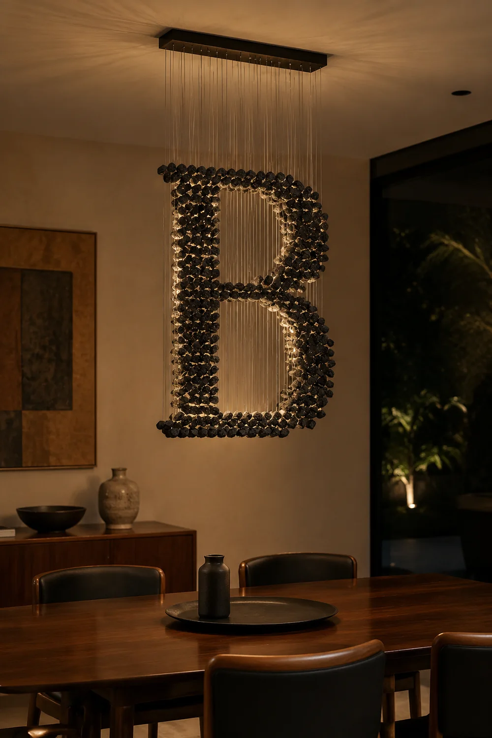 Charcoal Chandeliers B - Lumpaz