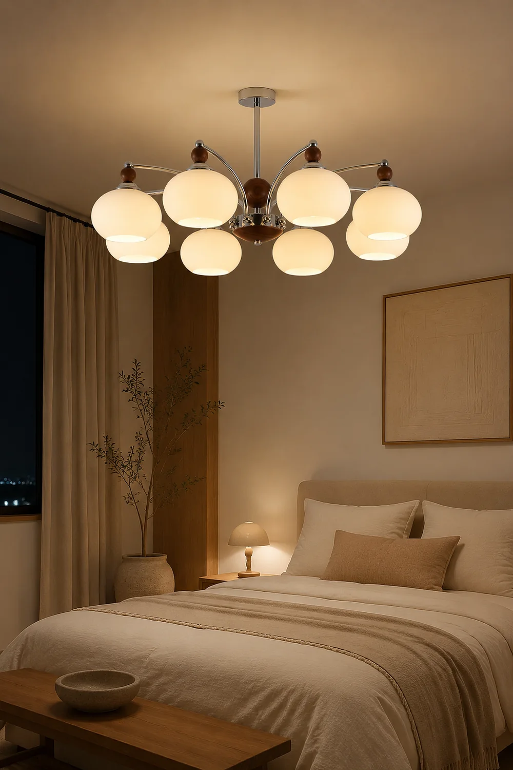 Noir Larenta Chandelier - Lumpaz