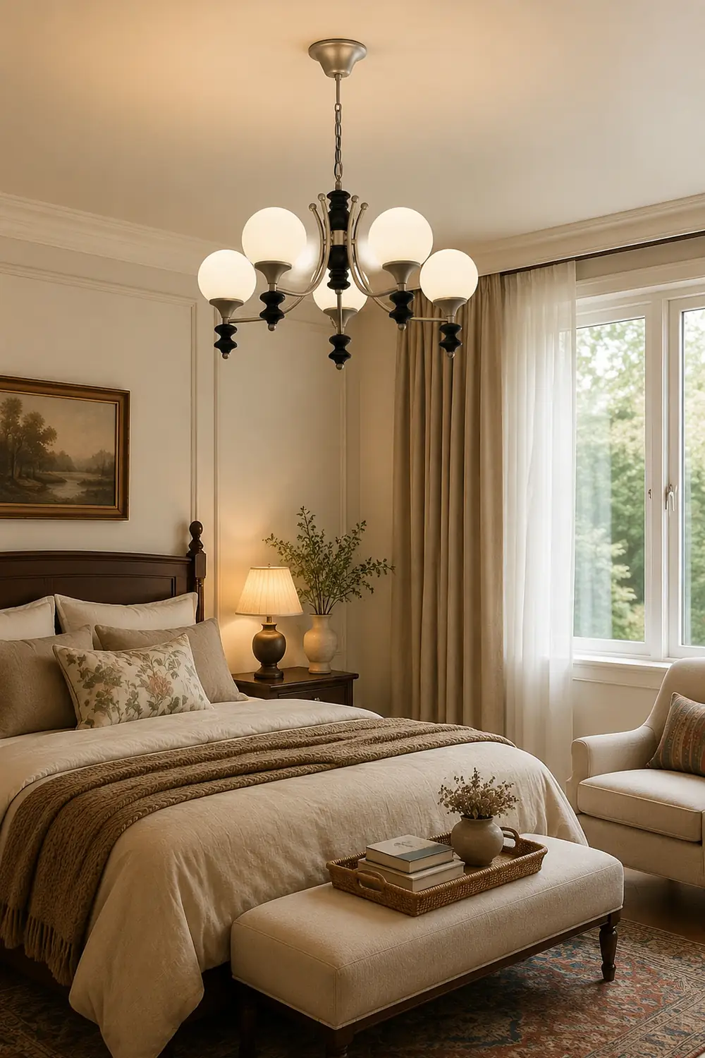 Tina Wooden Chandelier - Lumpaz