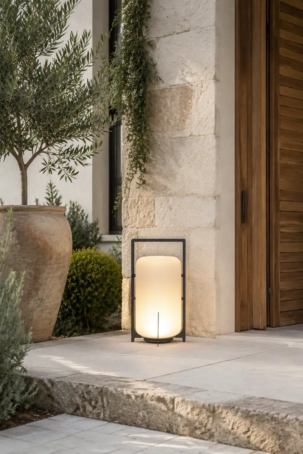 Black Twilight Lantern Table Lamp - Lumpaz