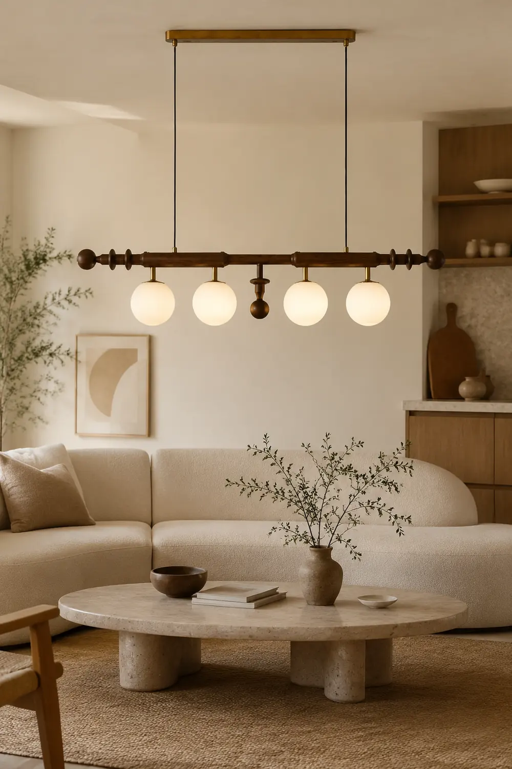 Roman Column Chandelier - Lumpaz