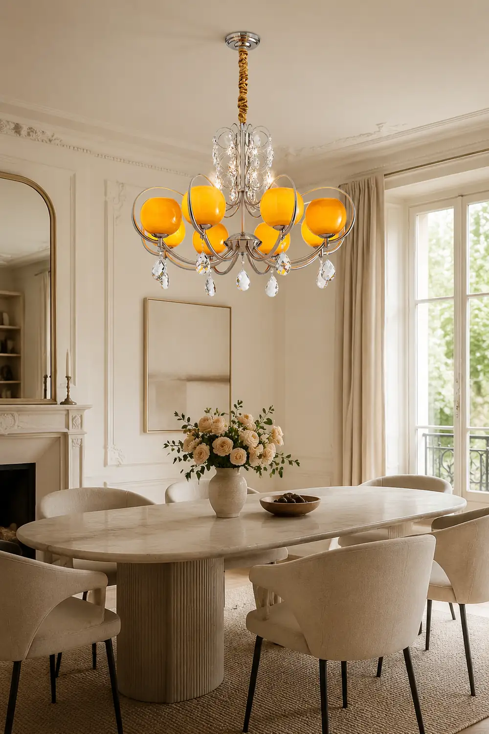 Doria Crystal Chandelier - Lumpaz