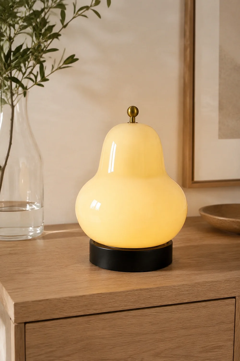 Pear Built-in Battery Table Lamp - Lumpaz