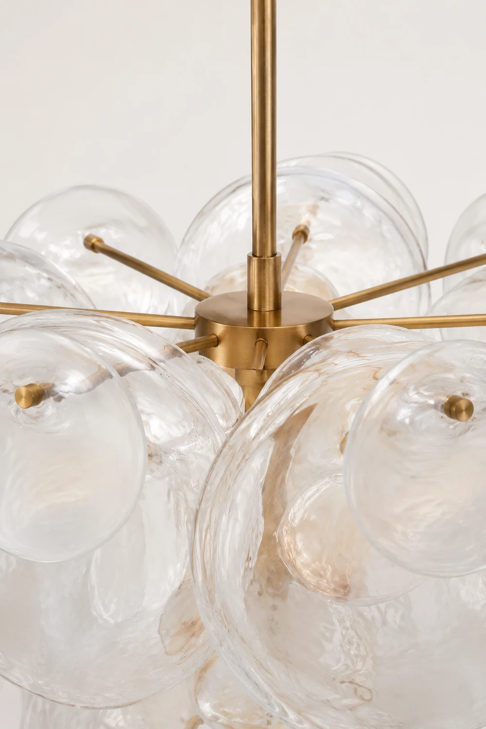 Brass Discs Cascading Chandelier - Lumpaz