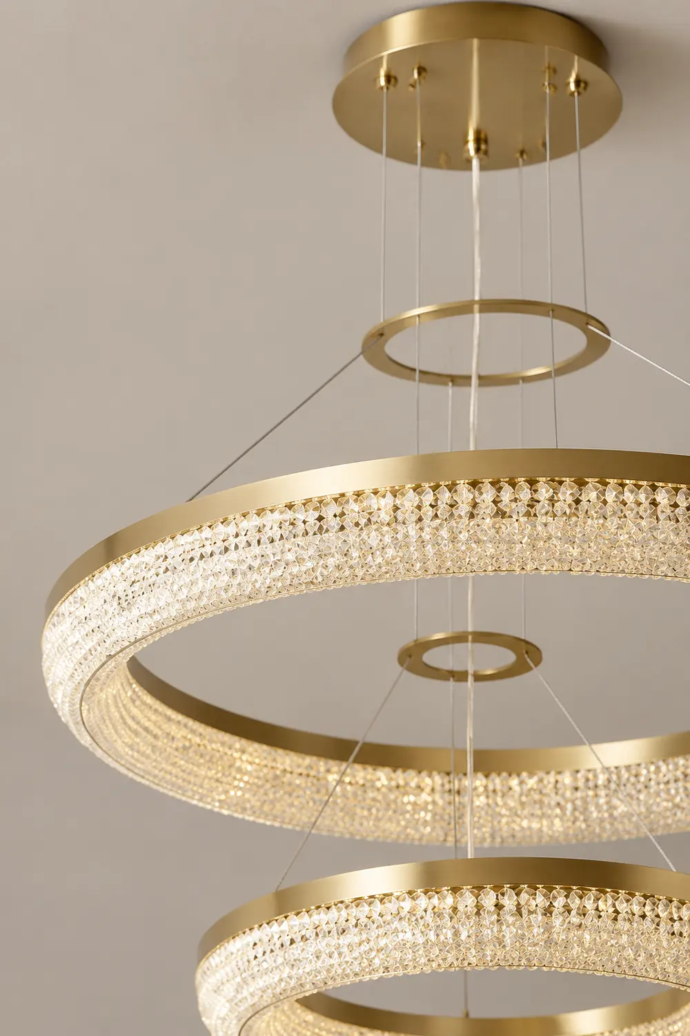 Round Ring Crystal Chandeliers - Lumpaz