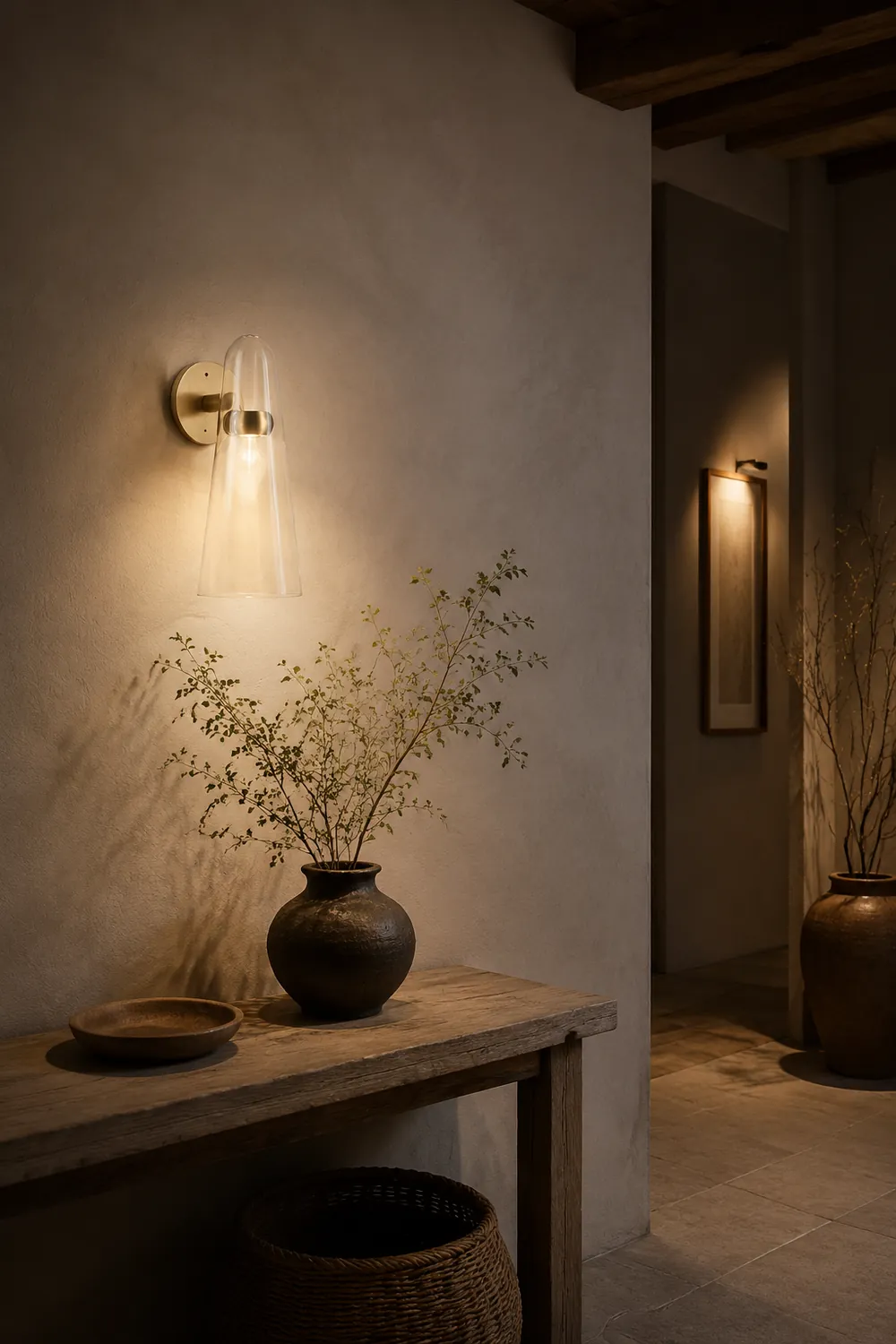 Conical Glass Wall Lamp - Lumpaz