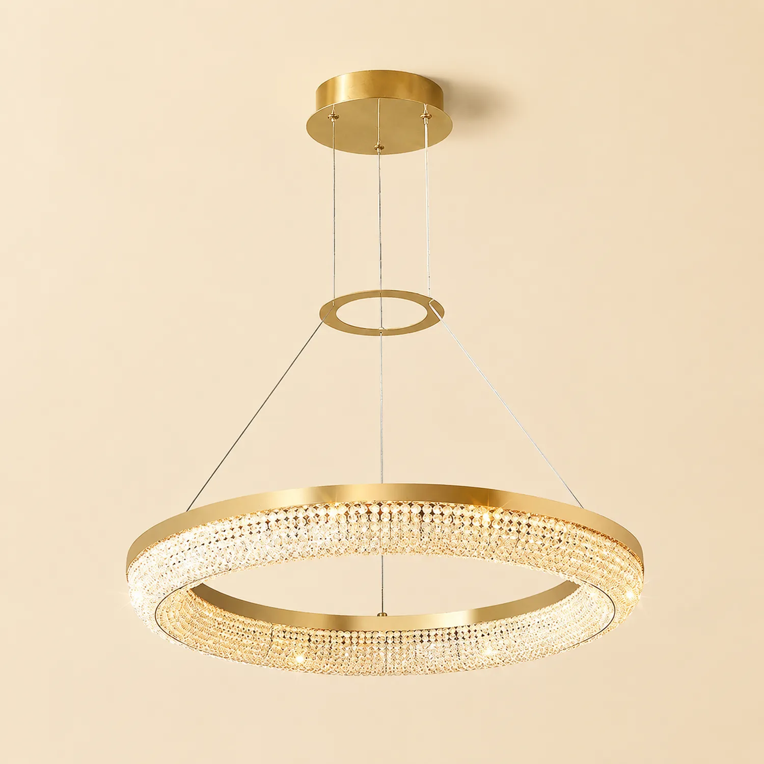 Round Ring Crystal Chandeliers - Lumpaz