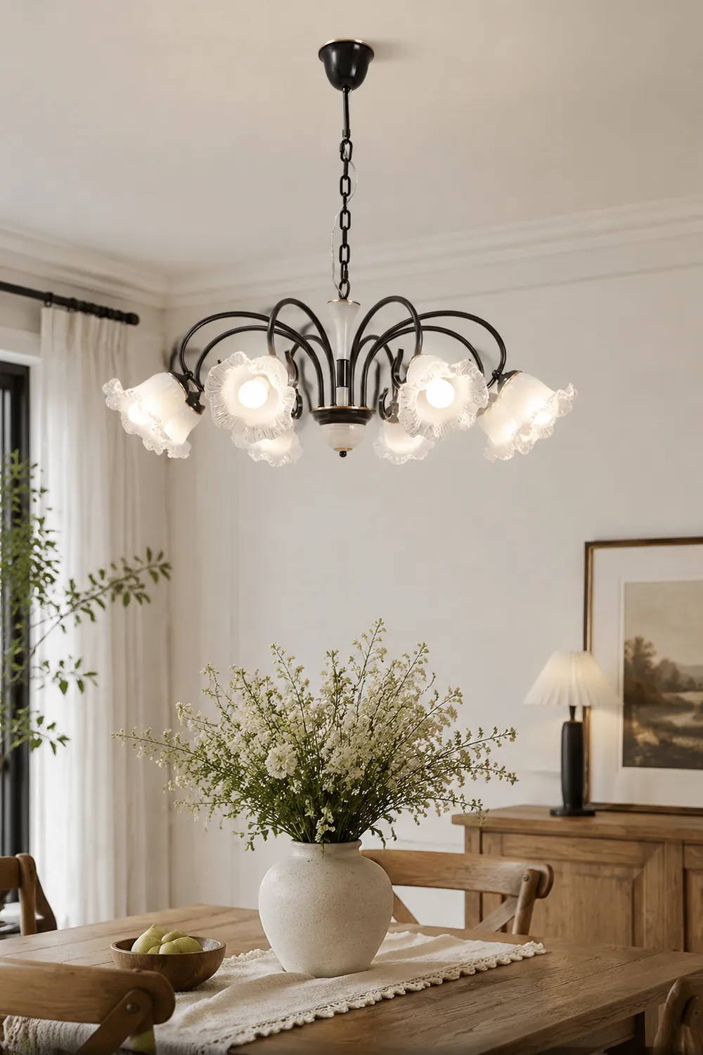 Luce Black Chandelier - Lumpaz