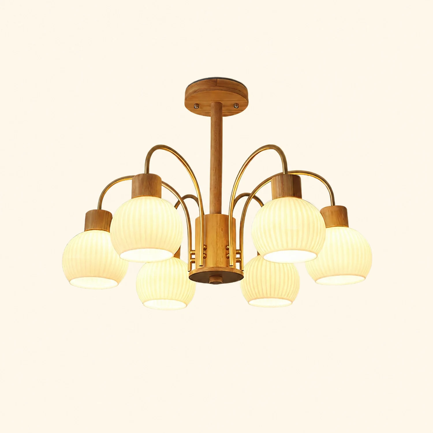 Donnelly Wooden Chandelier - Lumpaz