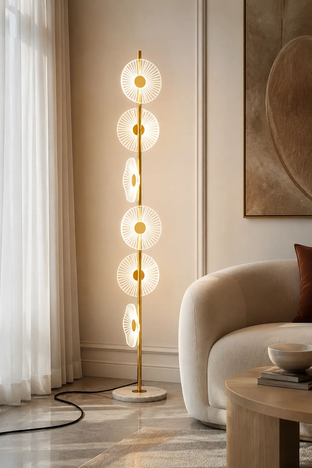 Floating Raindrop Floor Lamp - Lumpaz