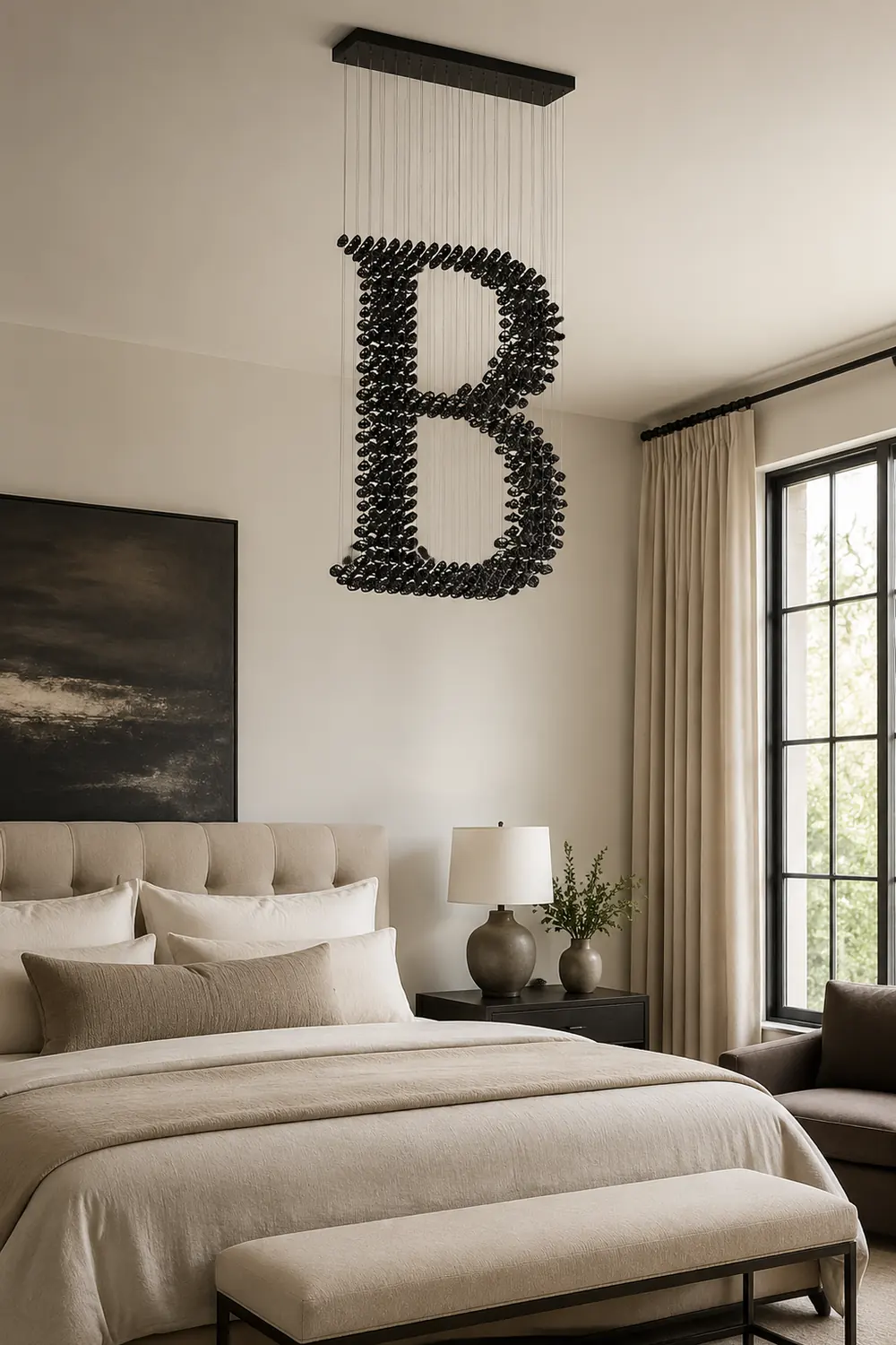 Charcoal Chandeliers B - Lumpaz