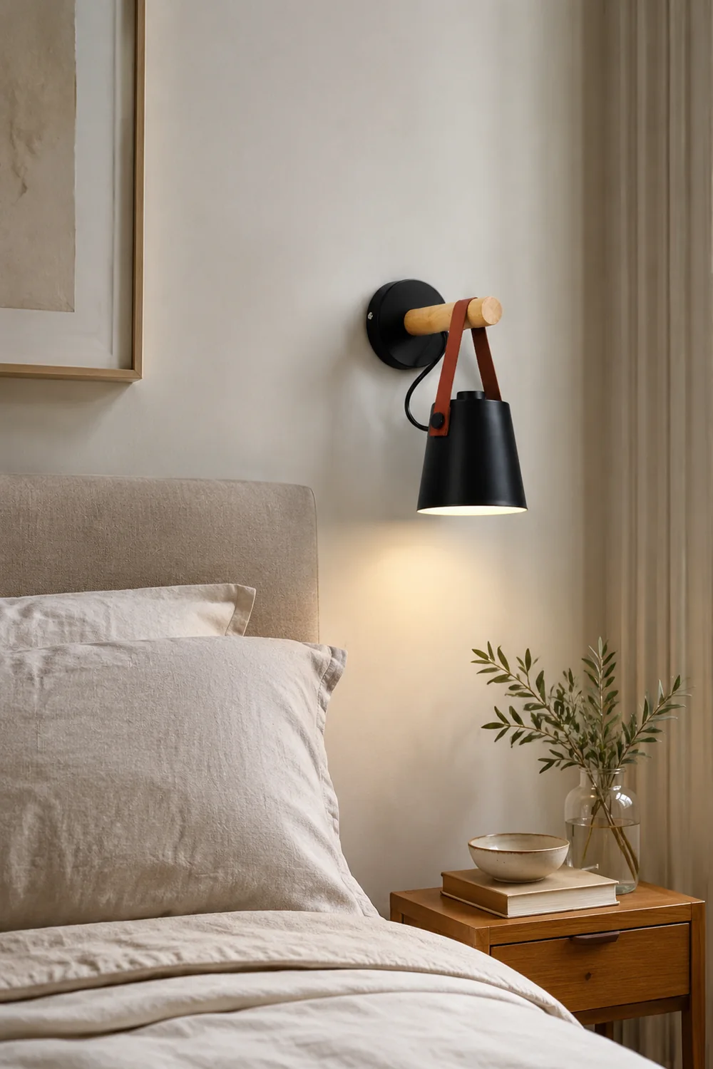 Wooden Conical Wall Light - Lumpaz