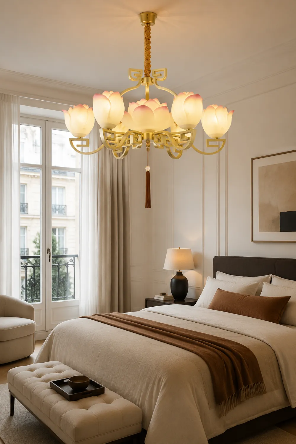 Lotus Bloom Chandelier - Lumpaz