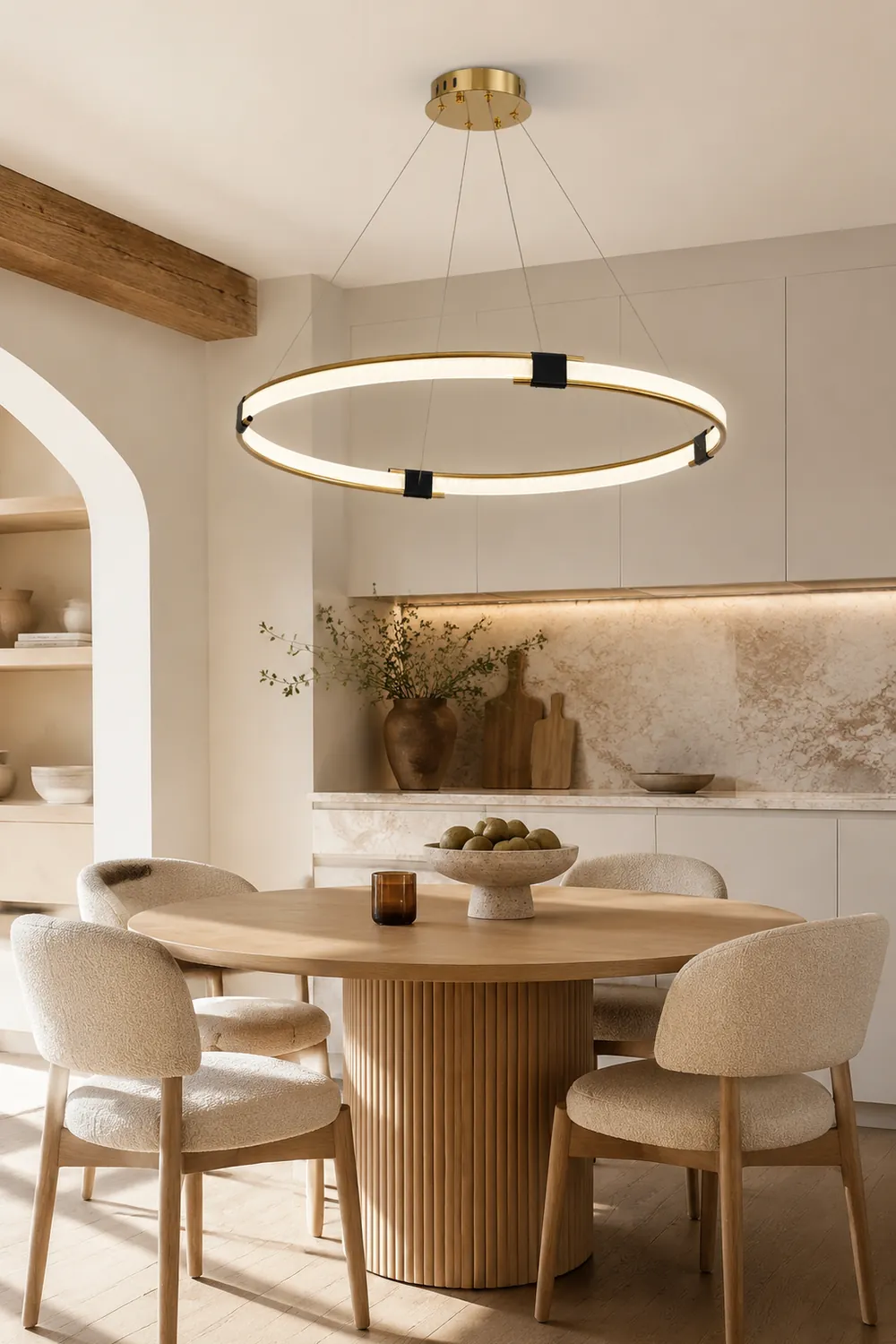 Gold Ring Chandelier - Lumpaz