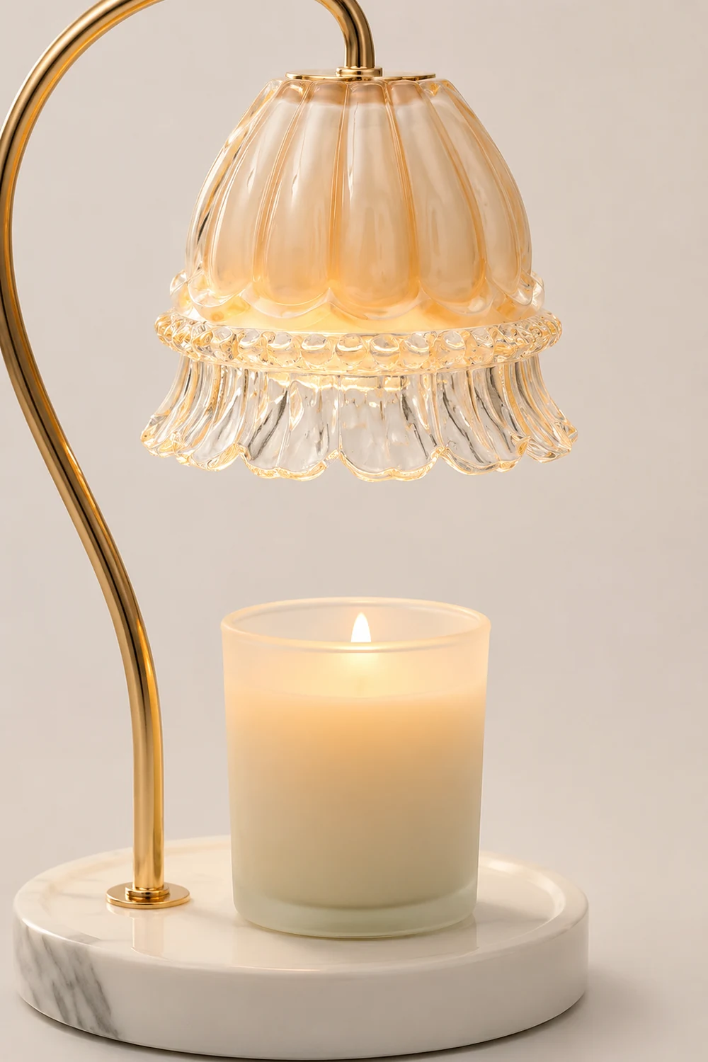 Lily Marble Warmer Table Lamp - Lumpaz