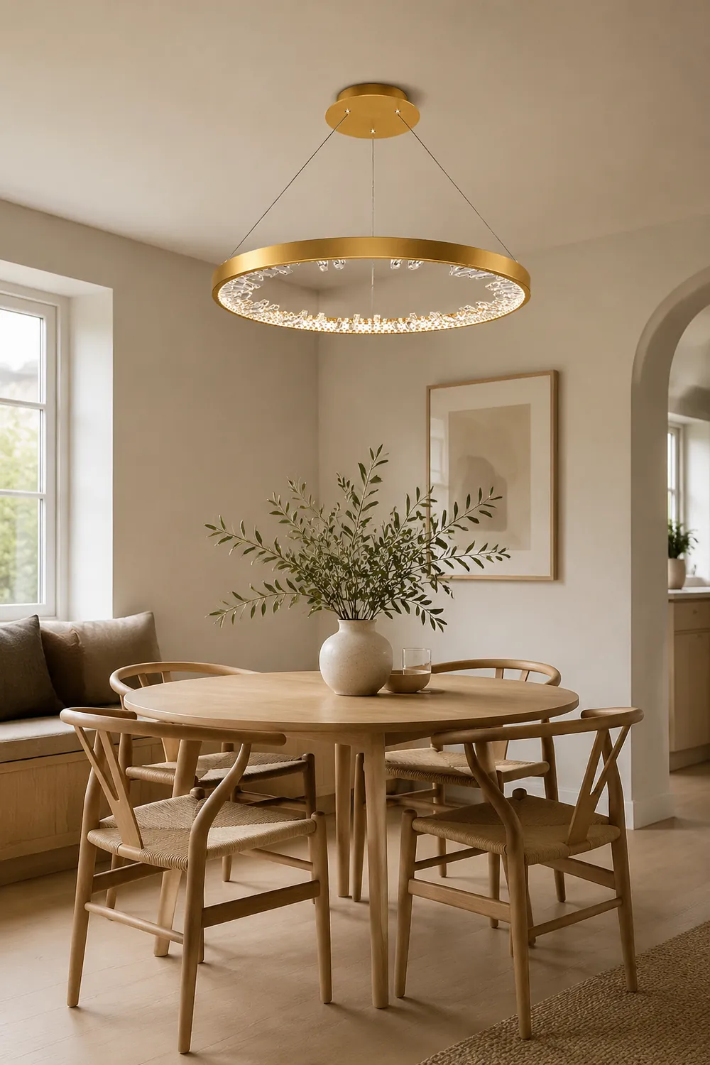 Luxury Circle Crystal Chandelier - Lumpaz