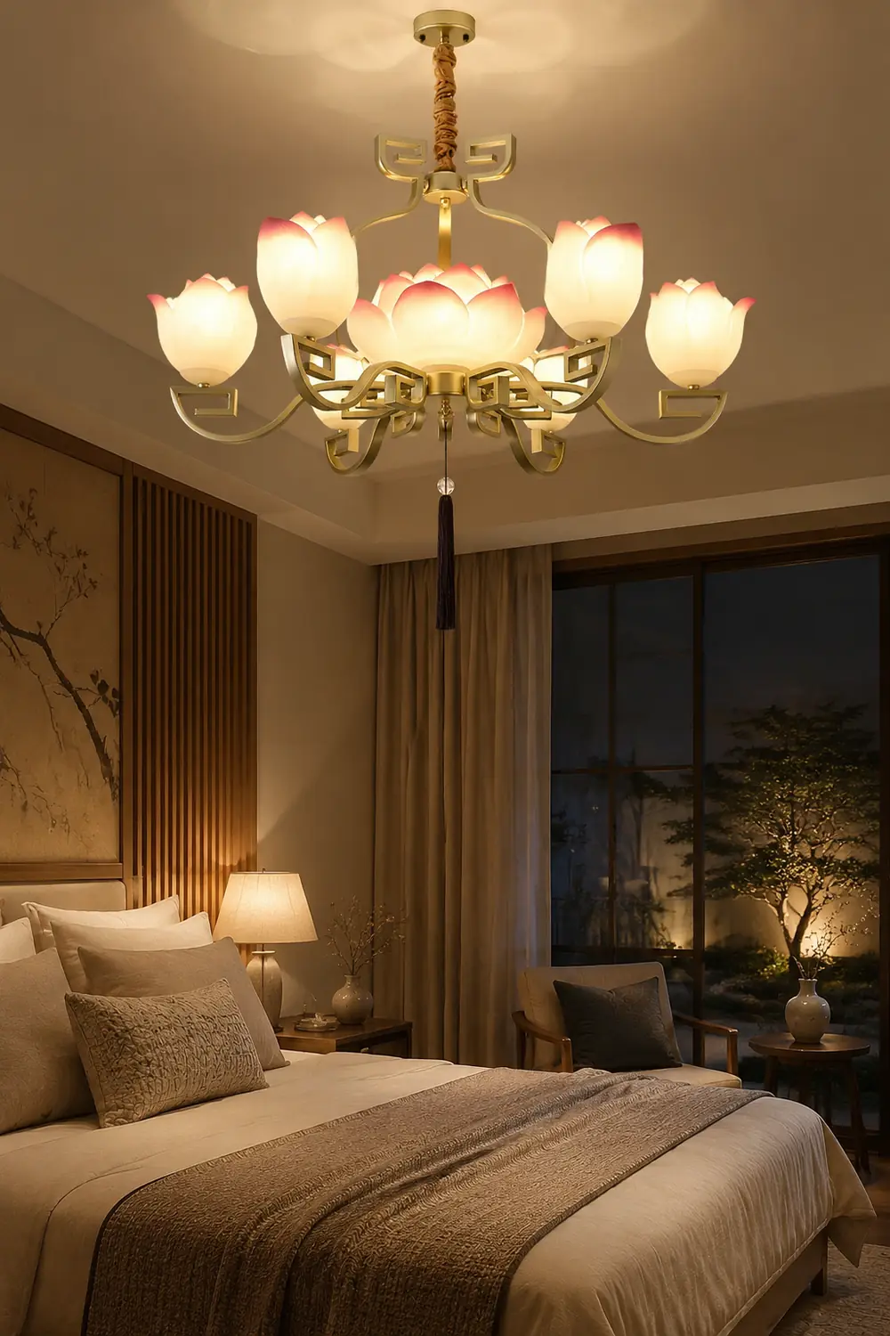 Lotus Bloom Chandelier - Lumpaz