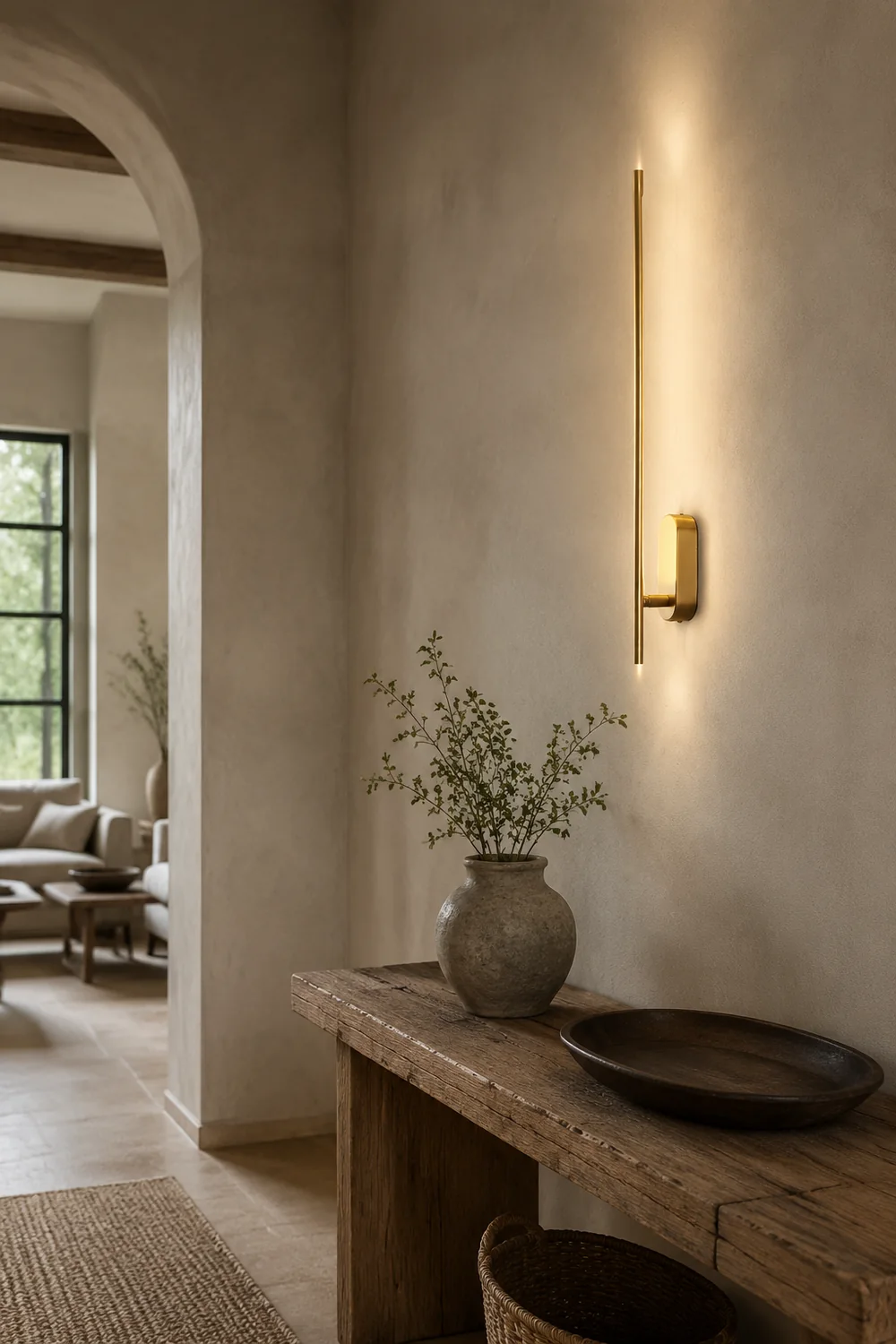Stick Shaped Metal Sconce - Lumpaz
