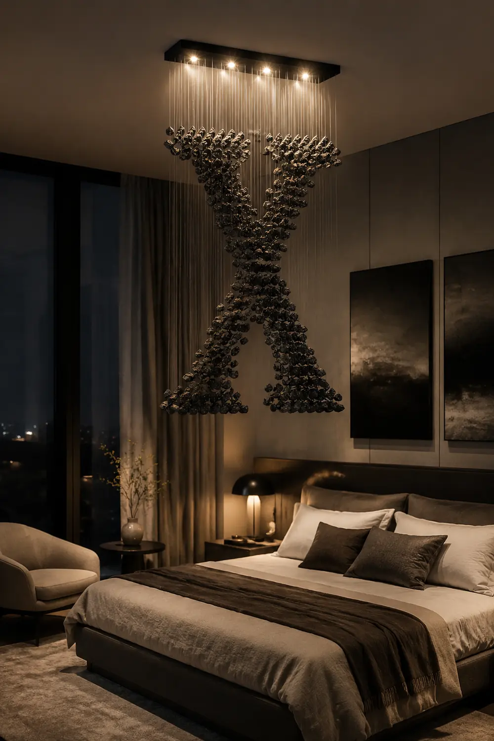 Charcoal Chandeliers X - Lumpaz