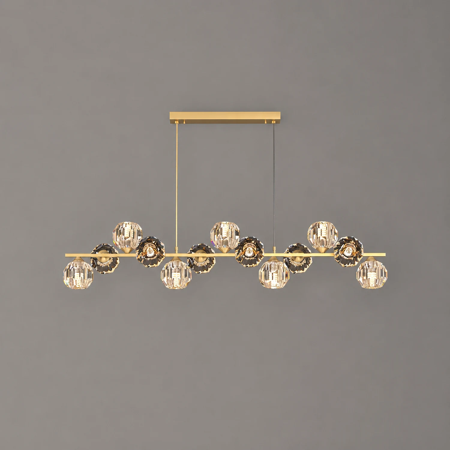 Crystal Glass Ball Chandelier - Lumpaz