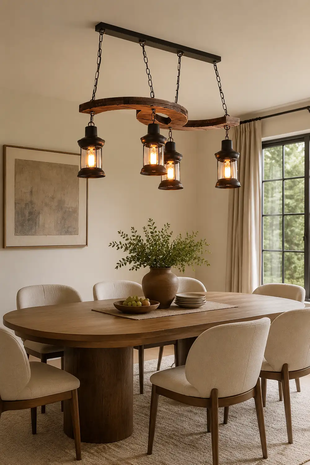 Retro Boat Wood Chandelier - Lumpaz