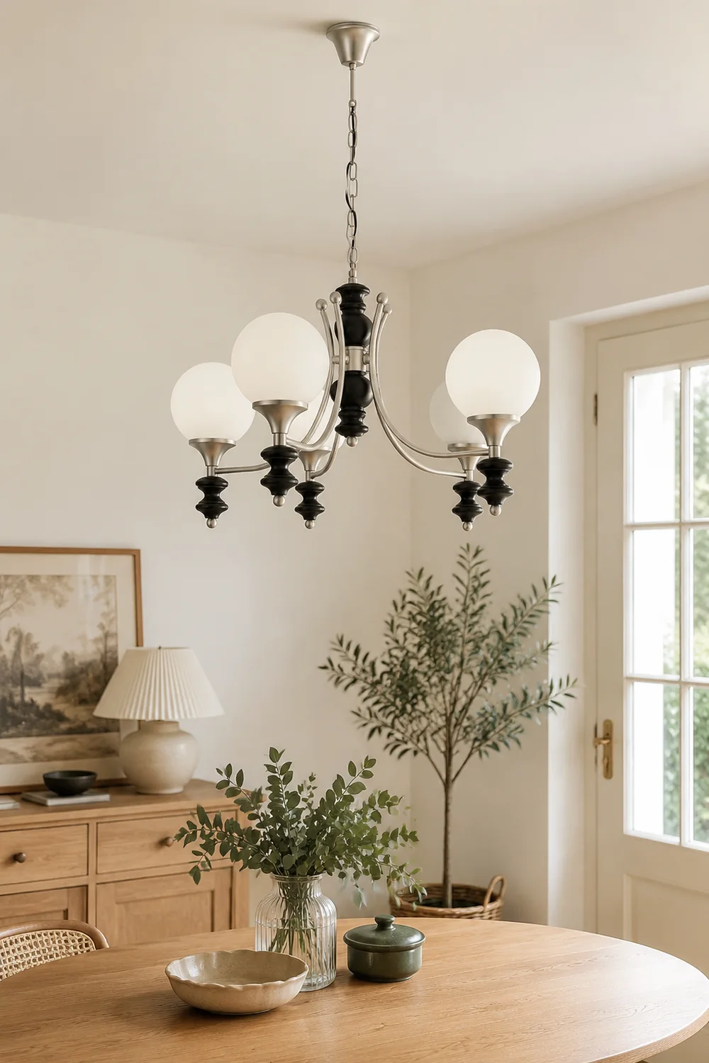 Tina Wooden Chandelier - Lumpaz