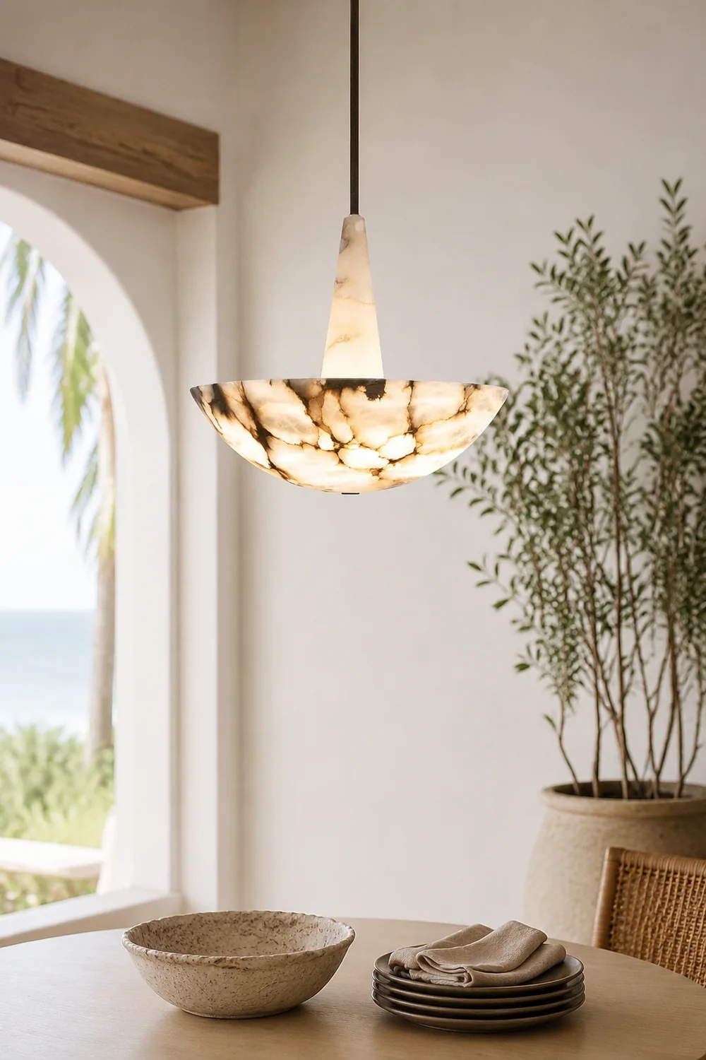 Domus Alabaster Chandelier - Lumpaz