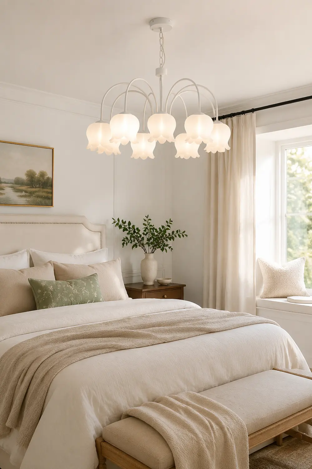 Curved Arm Bell Chandelier - Lumpaz