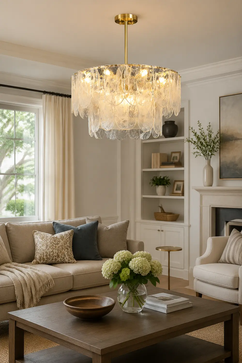 Traditional Classic Metal Glass Chandelier - Lumpaz