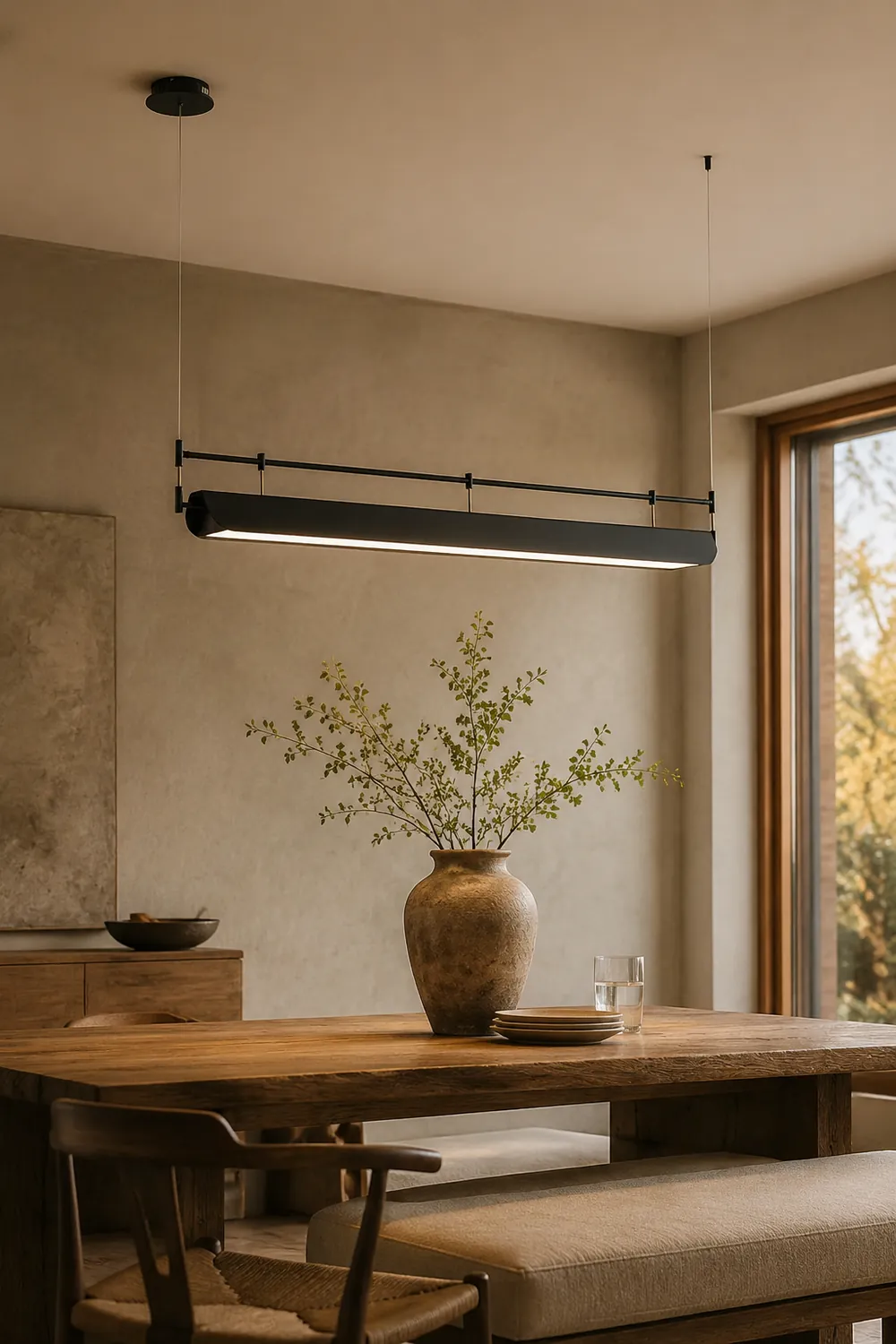 Black Roof LED Chandelier - Lumpaz