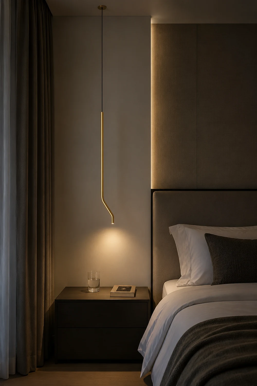 Bending Line Pendant Lamp - Lumpaz