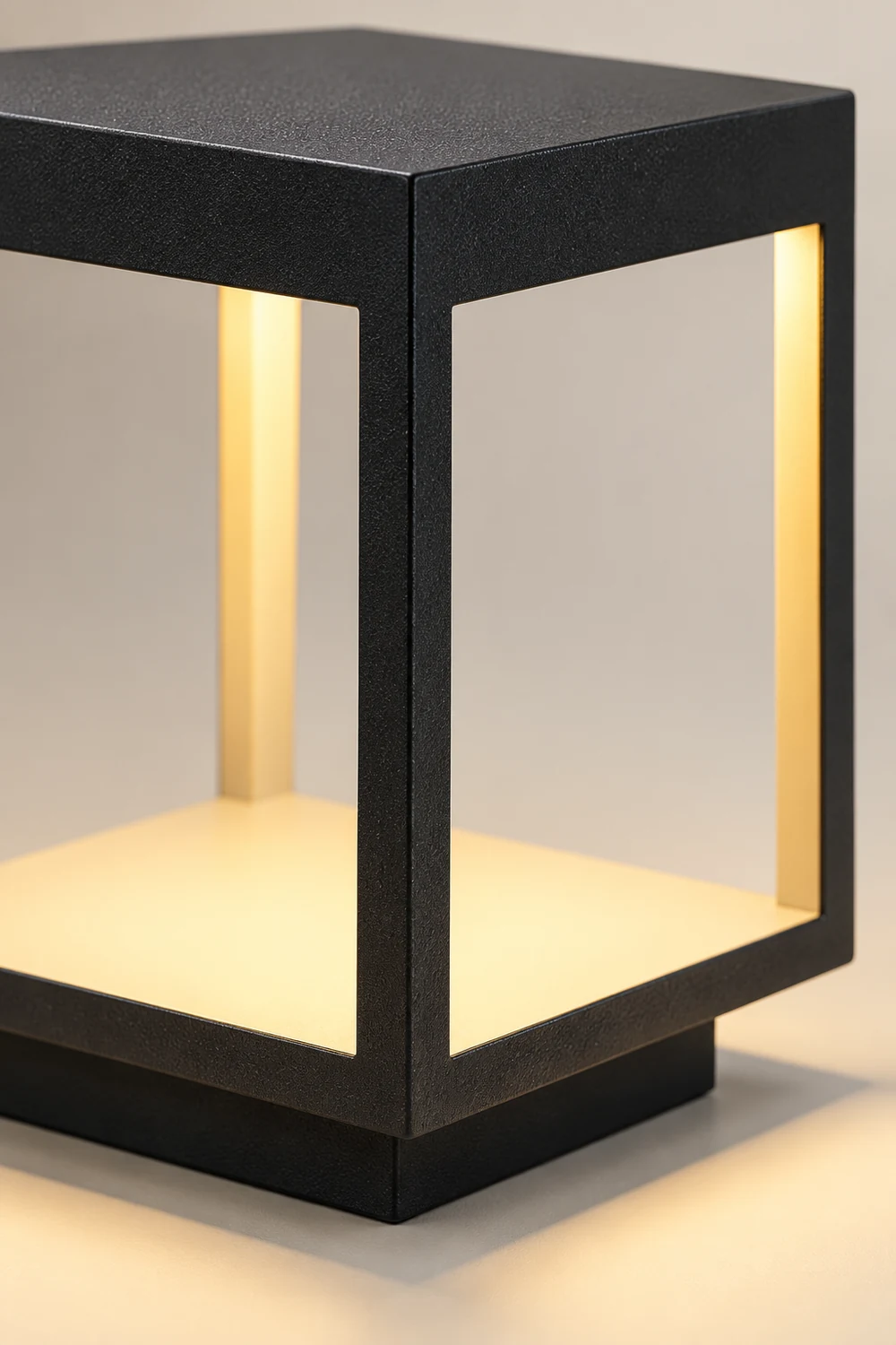 Square Frame Fence Post Garden Light - Lumpaz