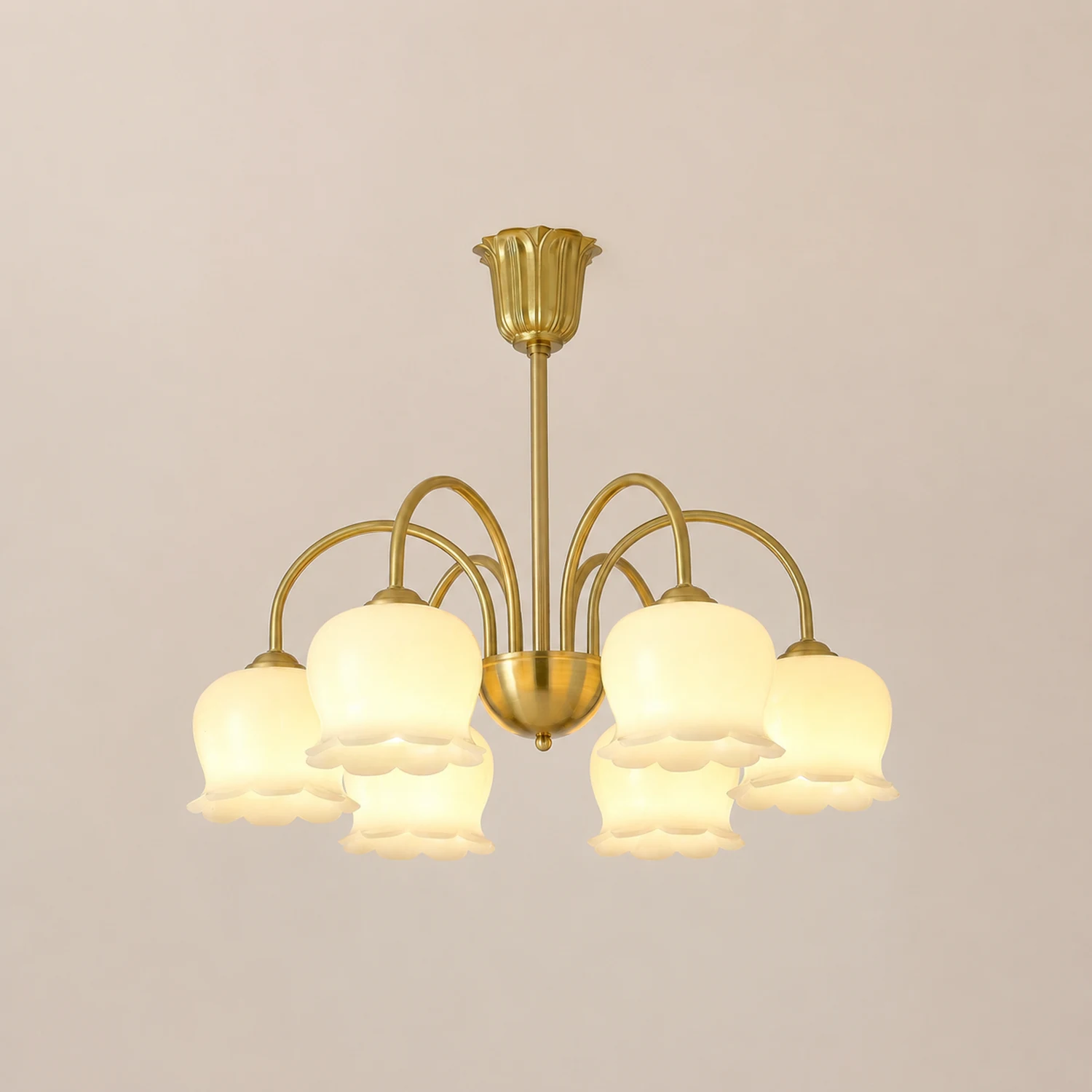 Orchids Brass Chandelier - Lumpaz