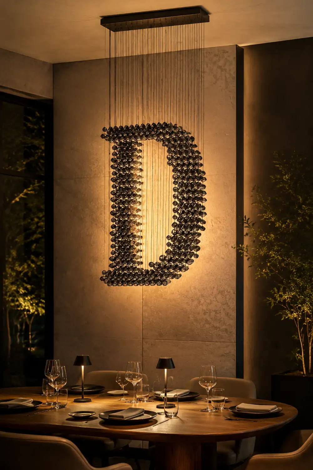 Charcoal Chandeliers D - Lumpaz