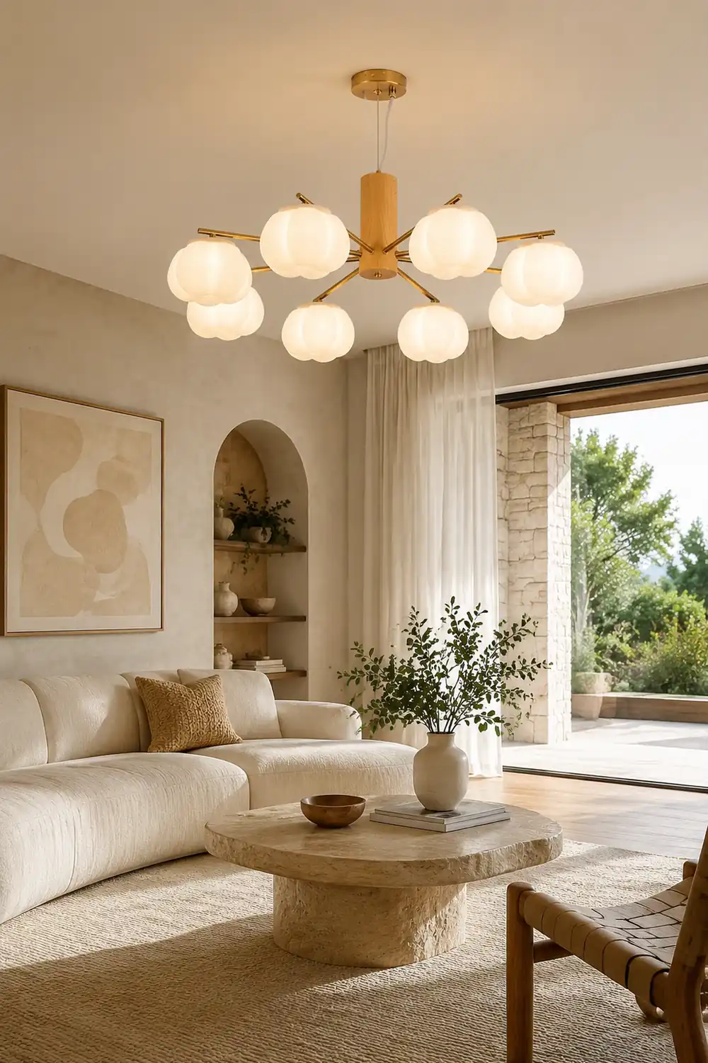 Cotton Balls Chandelier - Lumpaz