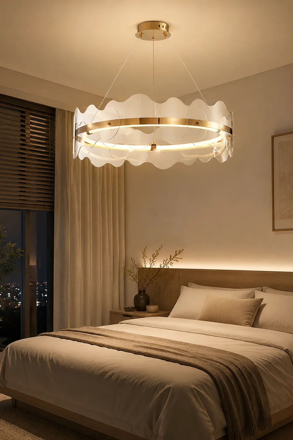 Acrylic Wave Chandelier - Lumpaz