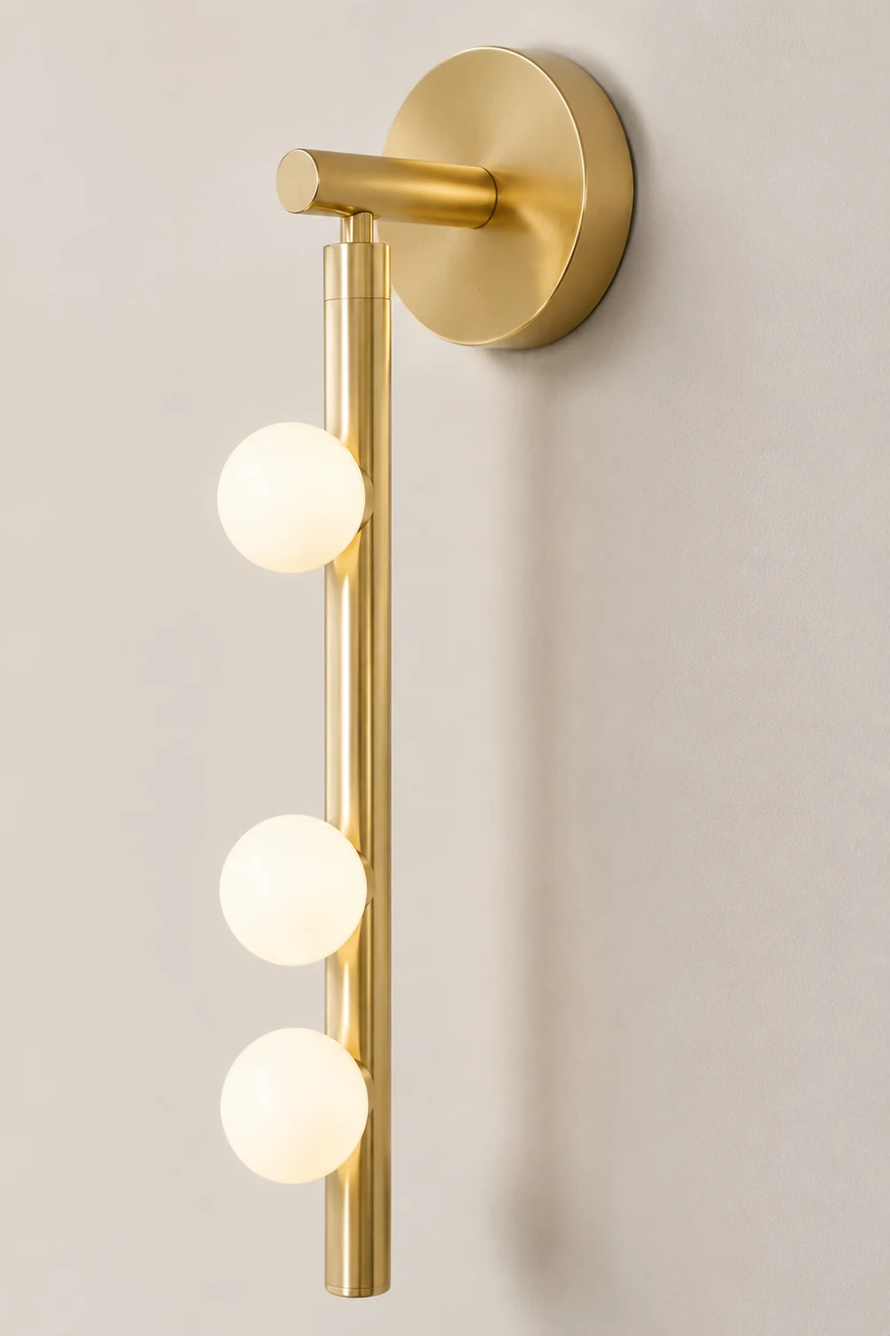 Brass Glass Tube Wall Lamp - Lumpaz