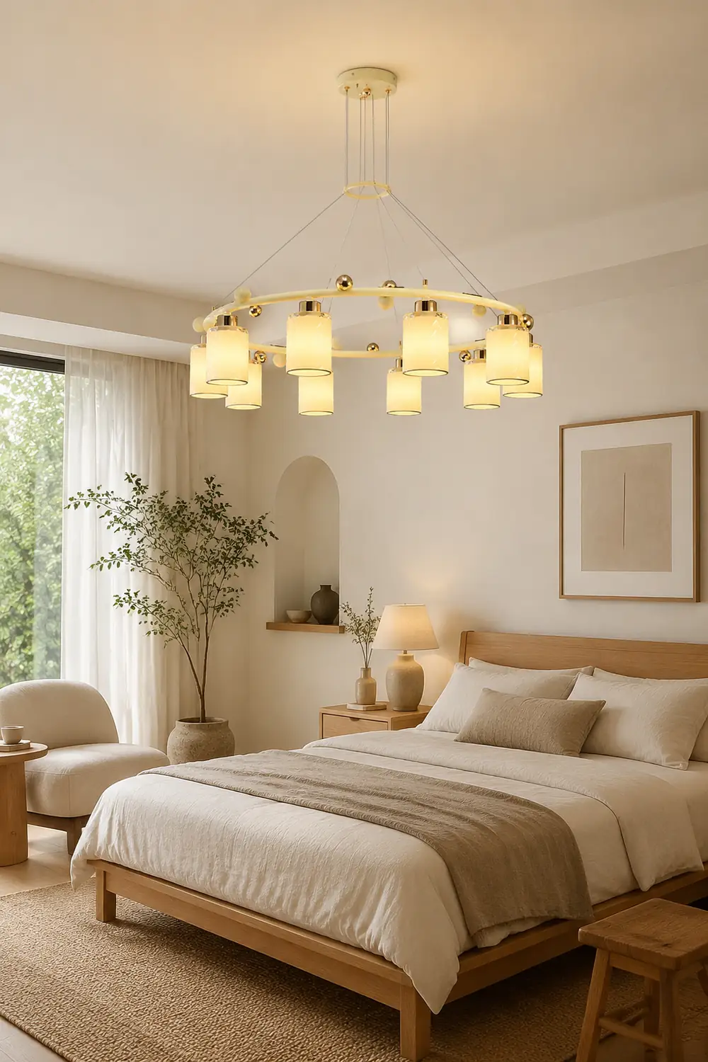 Ring Glass Cup Chandelier - Lumpaz