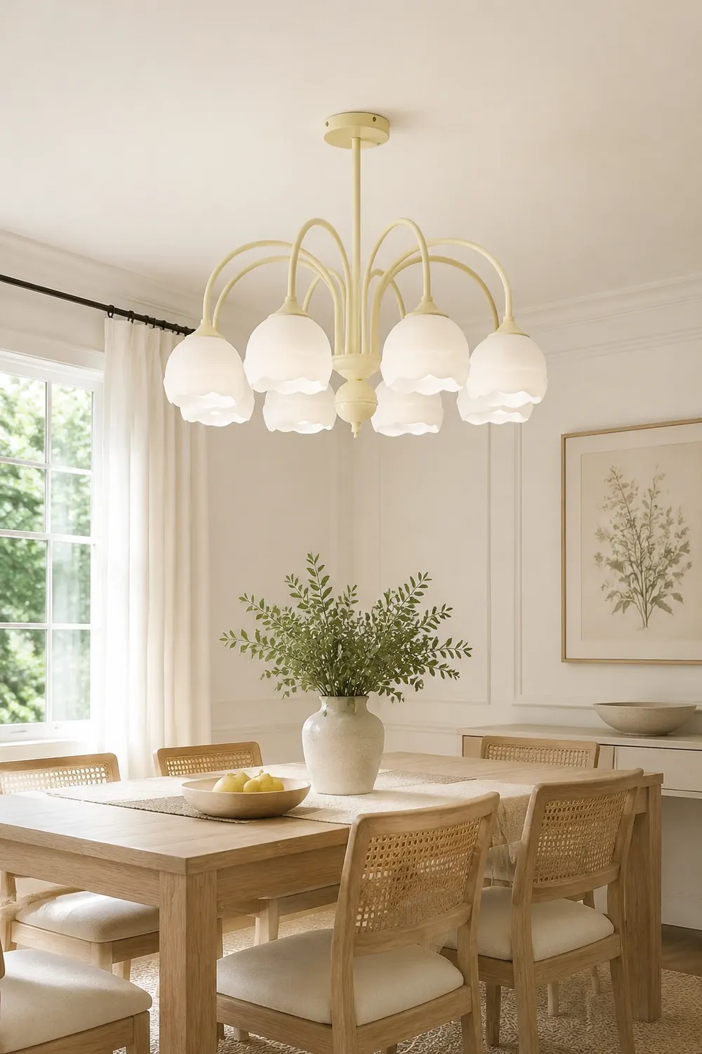 Creamy Glass  Chandelier - Lumpaz