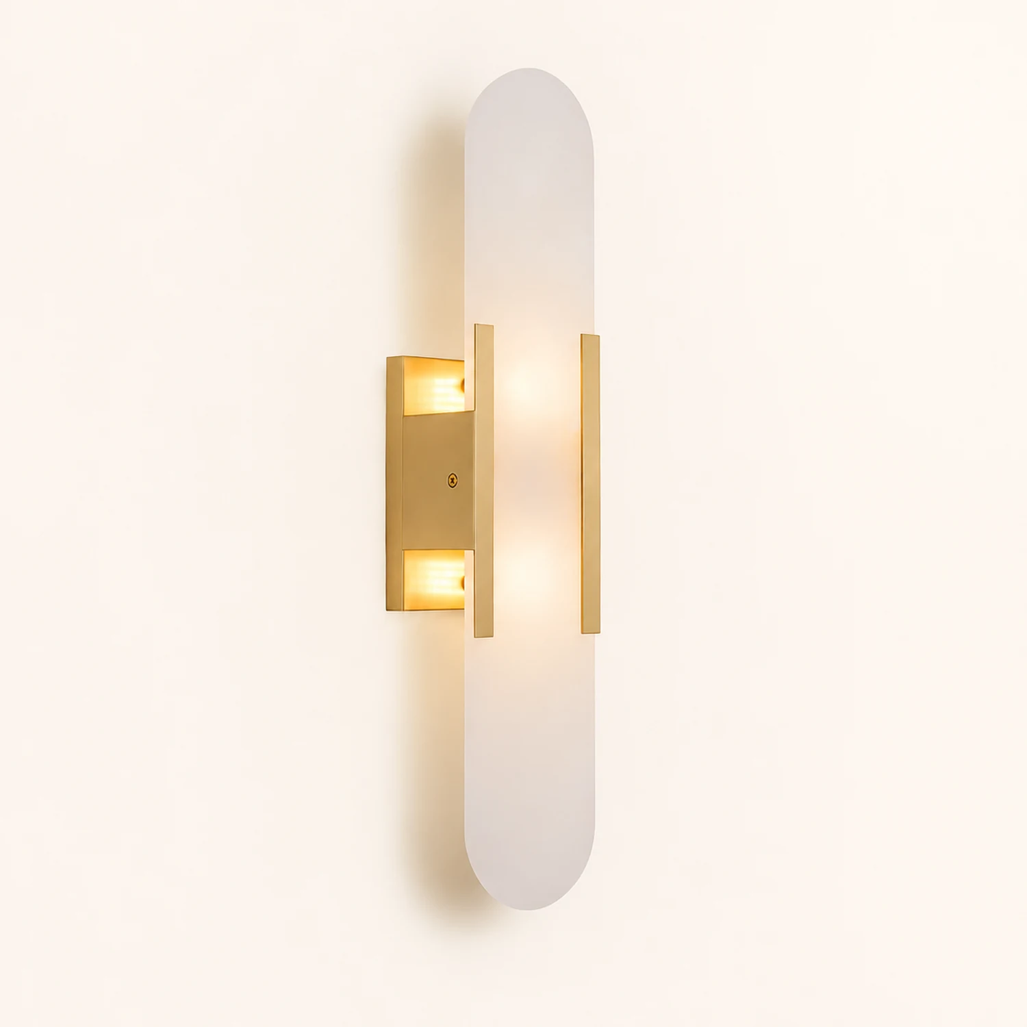 Melange Elongated Alabaster Wall Lamp - Lumpaz
