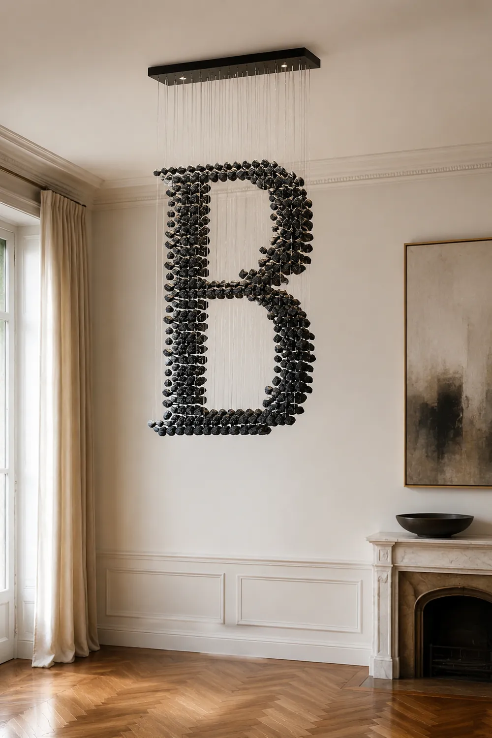 Charcoal Chandeliers B - Lumpaz