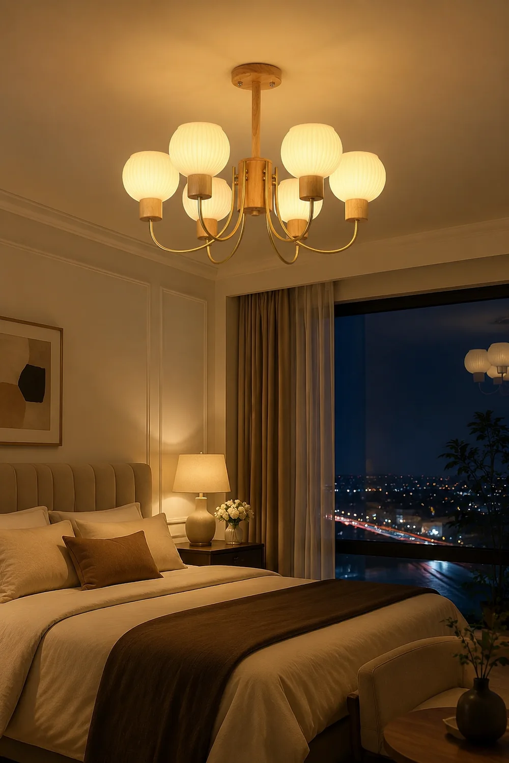 Donnelly Wooden Chandelier - Lumpaz
